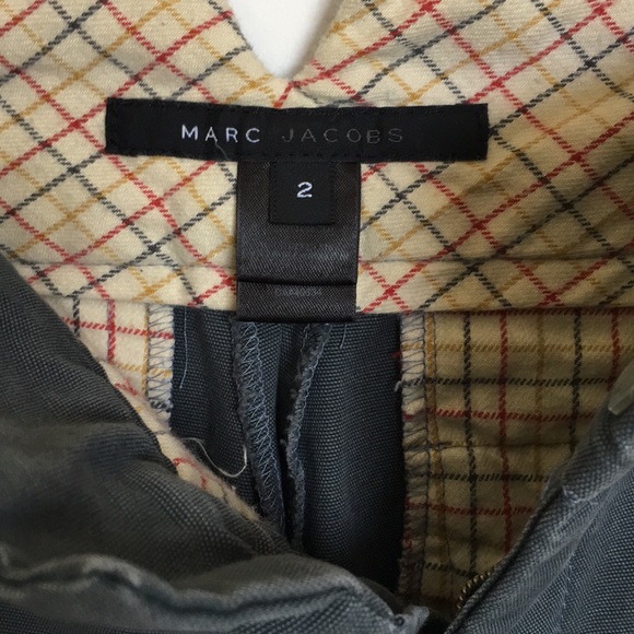 Marc Jacobs cropped cotton gray twill pants - Picture 3 of 8